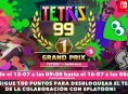 Gran torneo de Tetris 99 con skin Splatoon de fondo y de regalo
